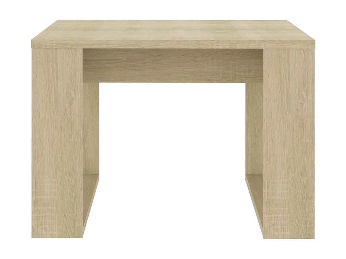Mesa auxiliar de madera contrachapada roble Sonoma 50x50x35 cm