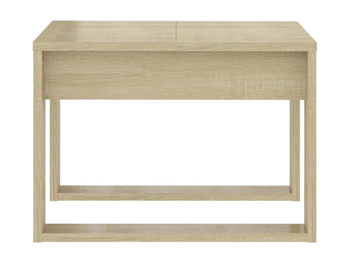 Mesa auxiliar de madera contrachapada roble Sonoma 50x50x35 cm