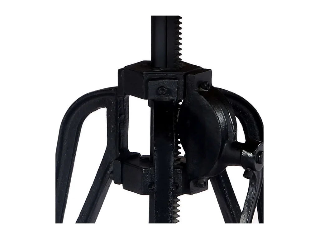 Beistelltisch 60×(46-63) cm Massivholz Mango und Gusseisen