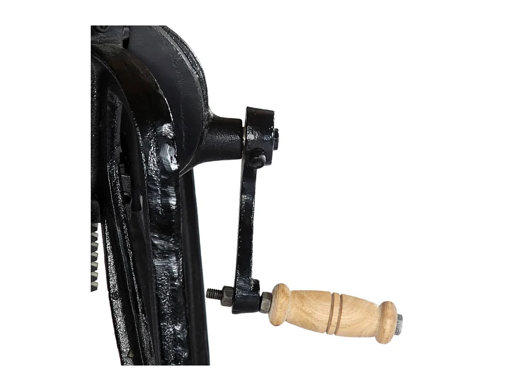 Beistelltisch 60×(46-63) cm Massivholz Mango und Gusseisen