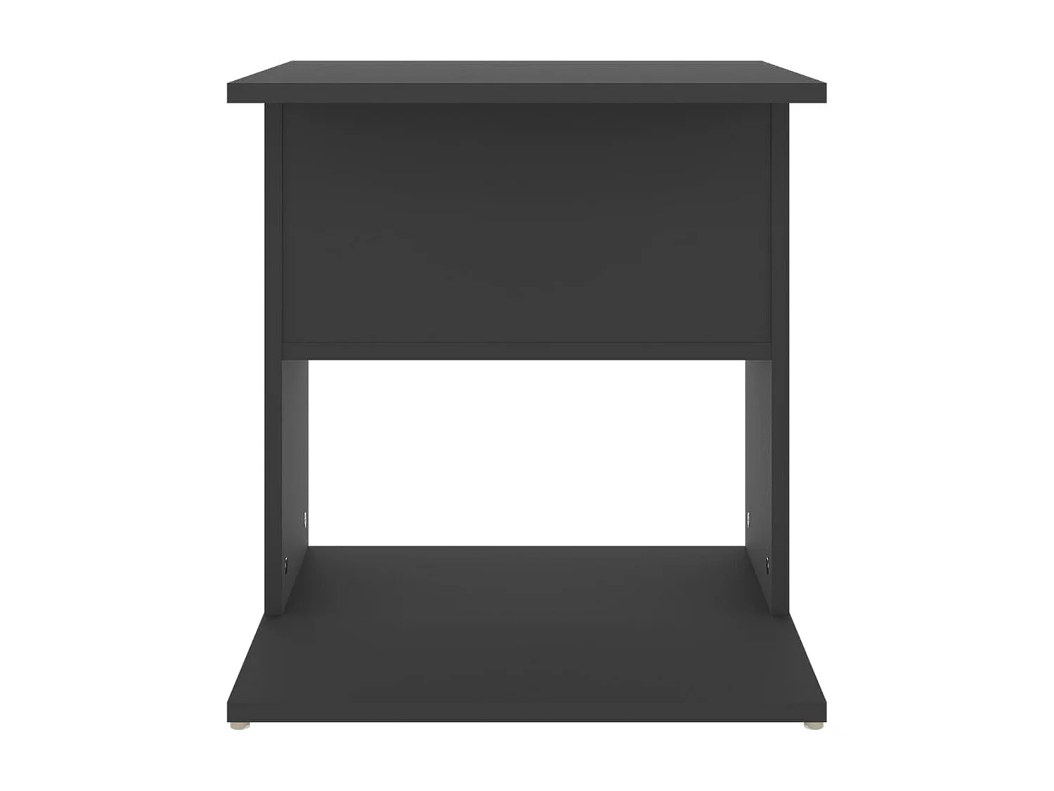 Table d'appoint gris 45x45x48 cm bois d'ingénierie