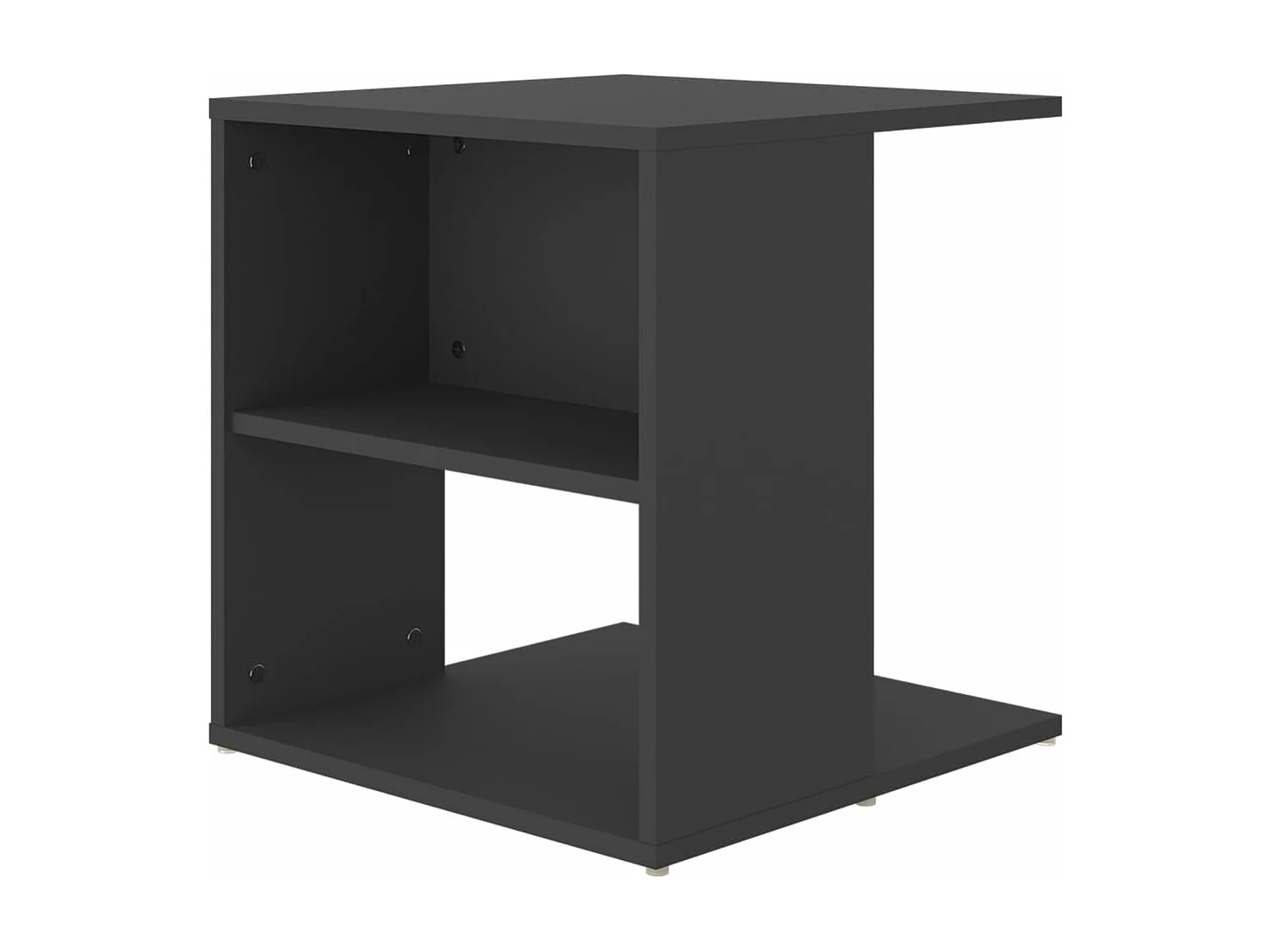 Table d'appoint gris 45x45x48 cm bois d'ingénierie