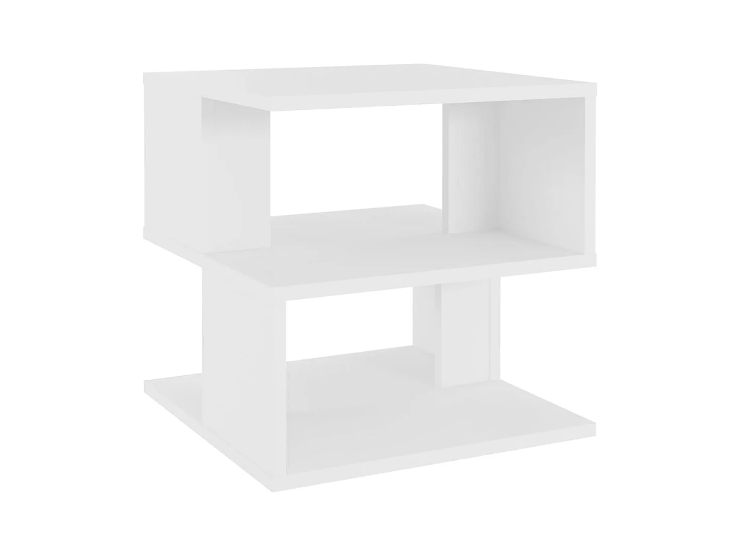 Table d'appoint Blanc 40x40x40 cm Aggloméré