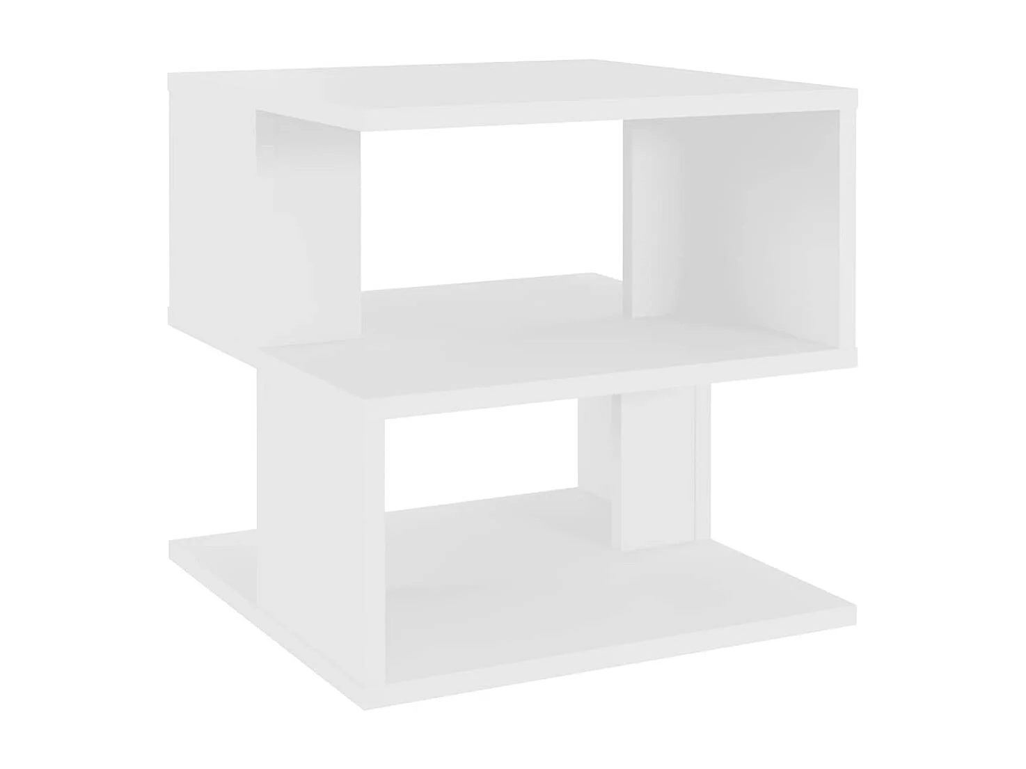 Tavolino Bianco 40x40x40 cm in Legno Multistrato