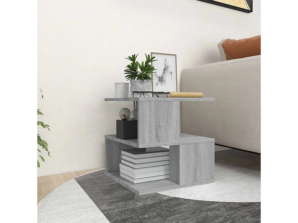 Table d'appoint Sonoma gris 40x40x40 cm Bois d'ingénierie