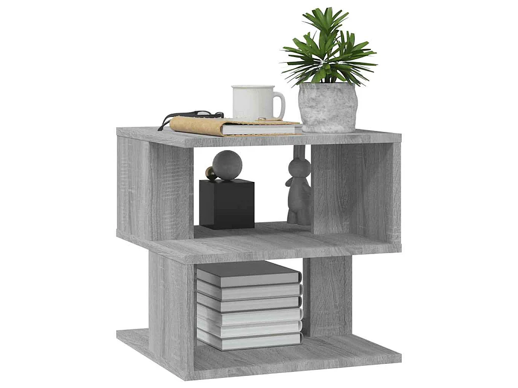 Table d'appoint Sonoma gris 40x40x40 cm Bois d'ingénierie