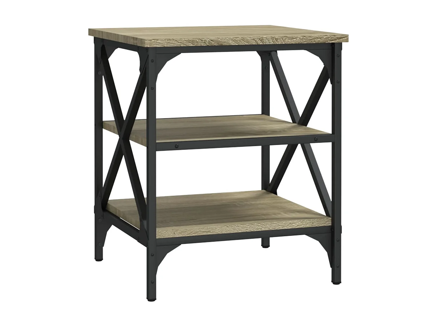 Tables d'appoint 2 pcs Chêne sonoma 40x42x50 cm Bois ingénierie