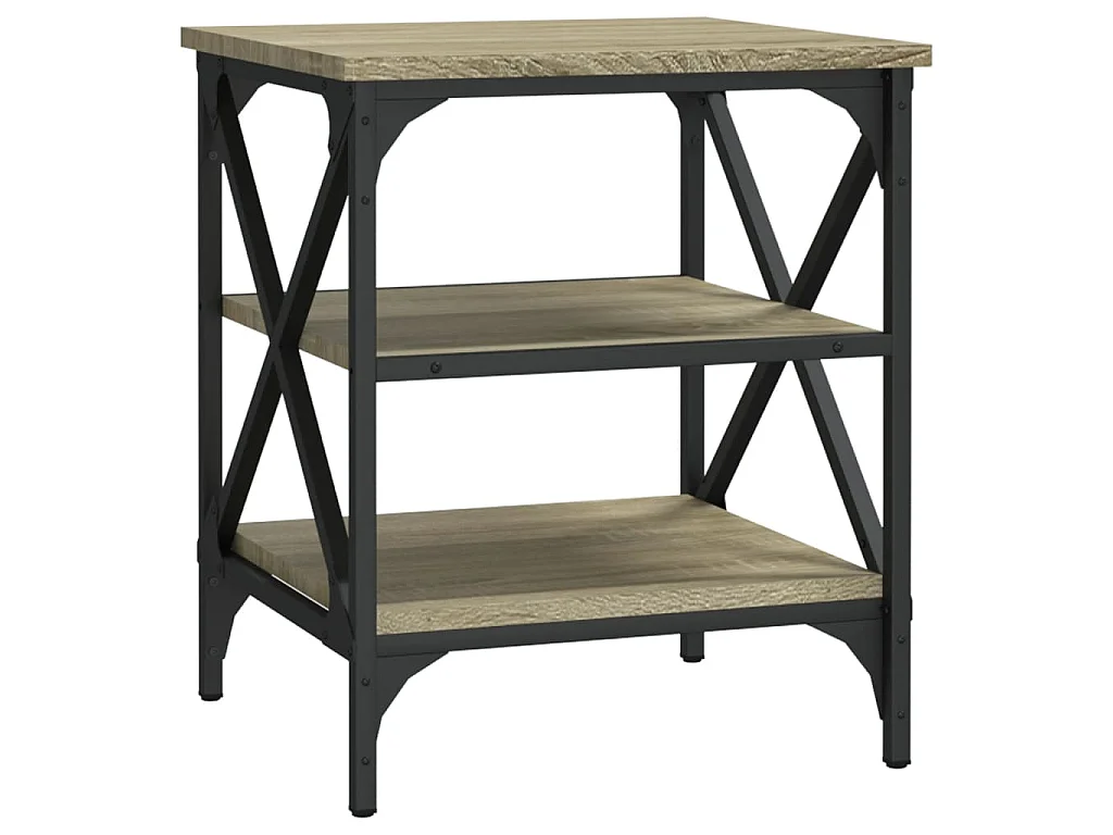 Tables d'appoint 2 pcs Chêne sonoma 40x42x50 cm Bois ingénierie