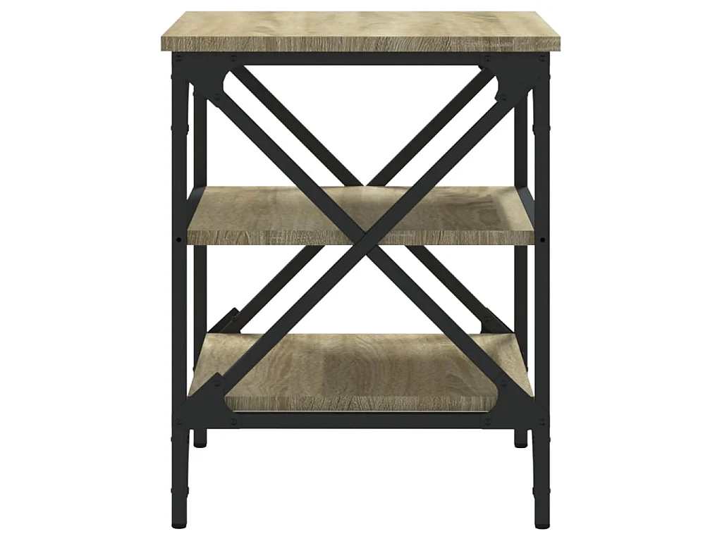 Tables d'appoint 2 pcs Chêne sonoma 40x42x50 cm Bois ingénierie