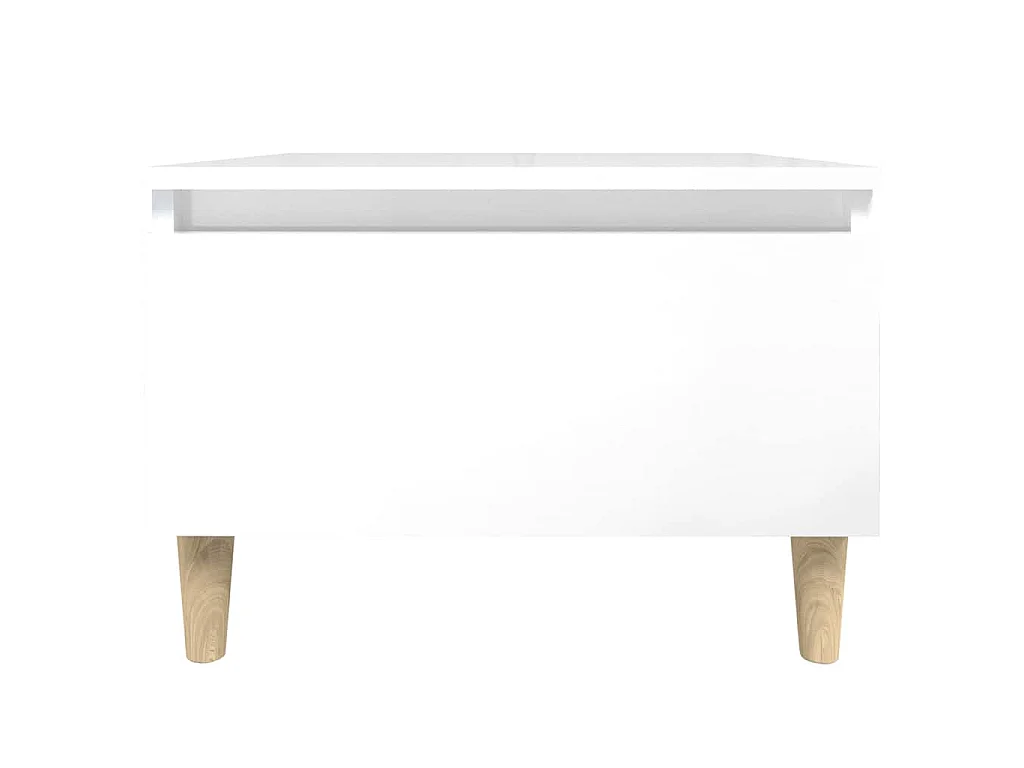 Mesa de apoio 50x46x35 cm derivados de madeira branco brilhante