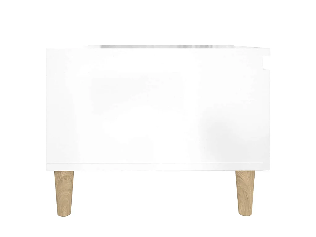 Mesa de apoio 50x46x35 cm derivados de madeira branco brilhante