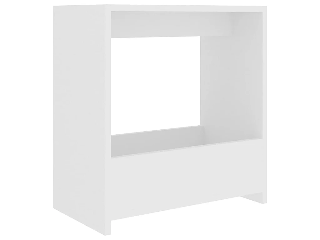 Table d'appoint blanc 50x26x50 cm bois d'ingénierie