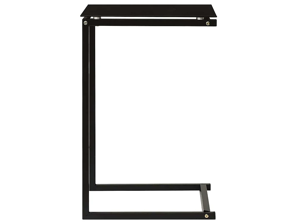 Beistelltisch Schwarz 40x40x60 cm Hartglas