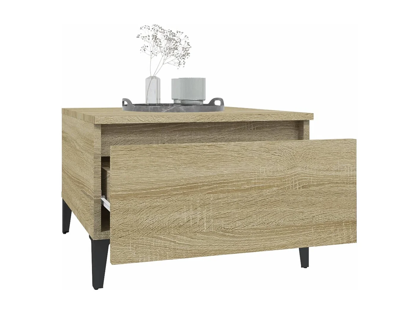 Tavolino Rovere Sonoma 50x46x35 cm in Legno Multistrato
