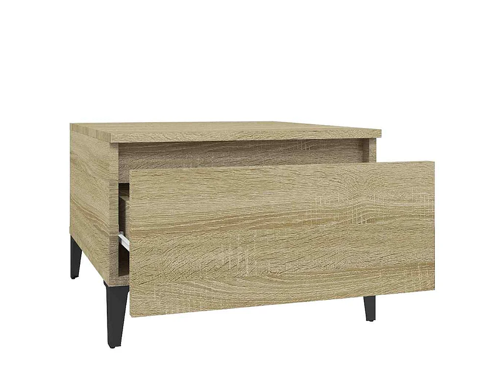 Table d'appoint Chêne sonoma 50x46x35 cm Bois d'ingénierie