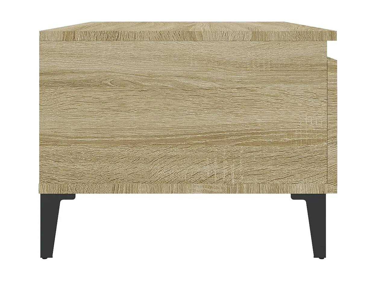 Tables d'appoint 2 pcs Chêne sonoma 50x46x35 cm Bois ingénierie