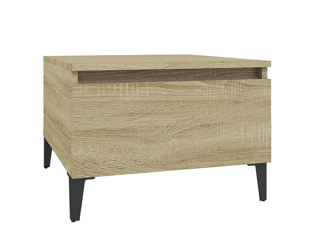 Tables d'appoint 2 pcs Chêne sonoma 50x46x35 cm Bois ingénierie