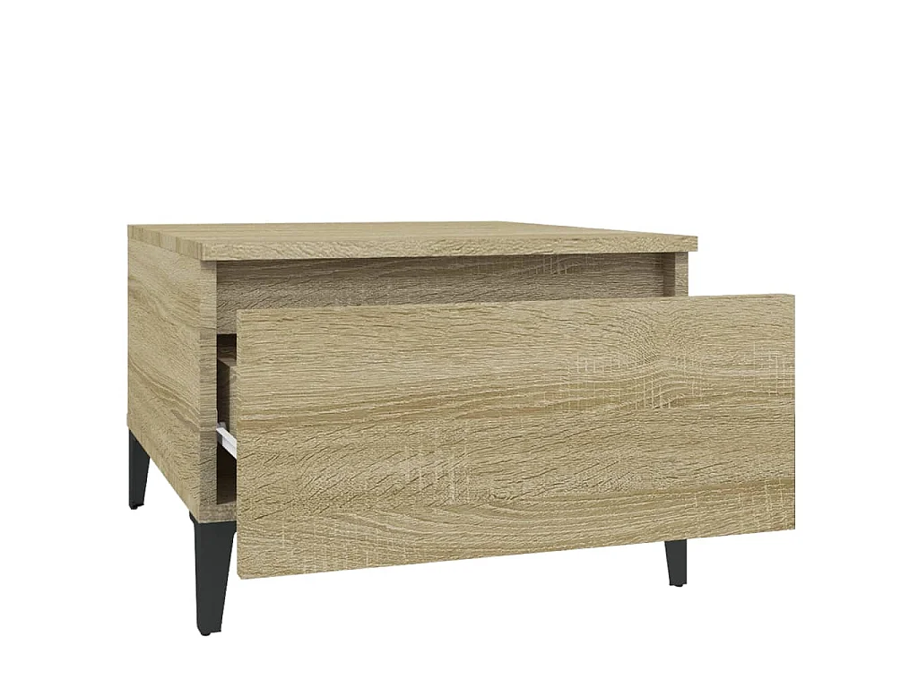 Tables d'appoint 2 pcs Chêne sonoma 50x46x35 cm Bois ingénierie
