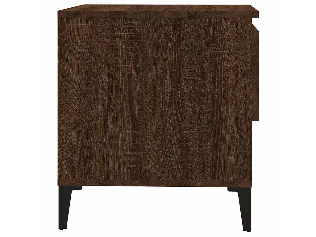 Table d'appoint Chêne marron 50x46x50 cm Bois d'ingénierie