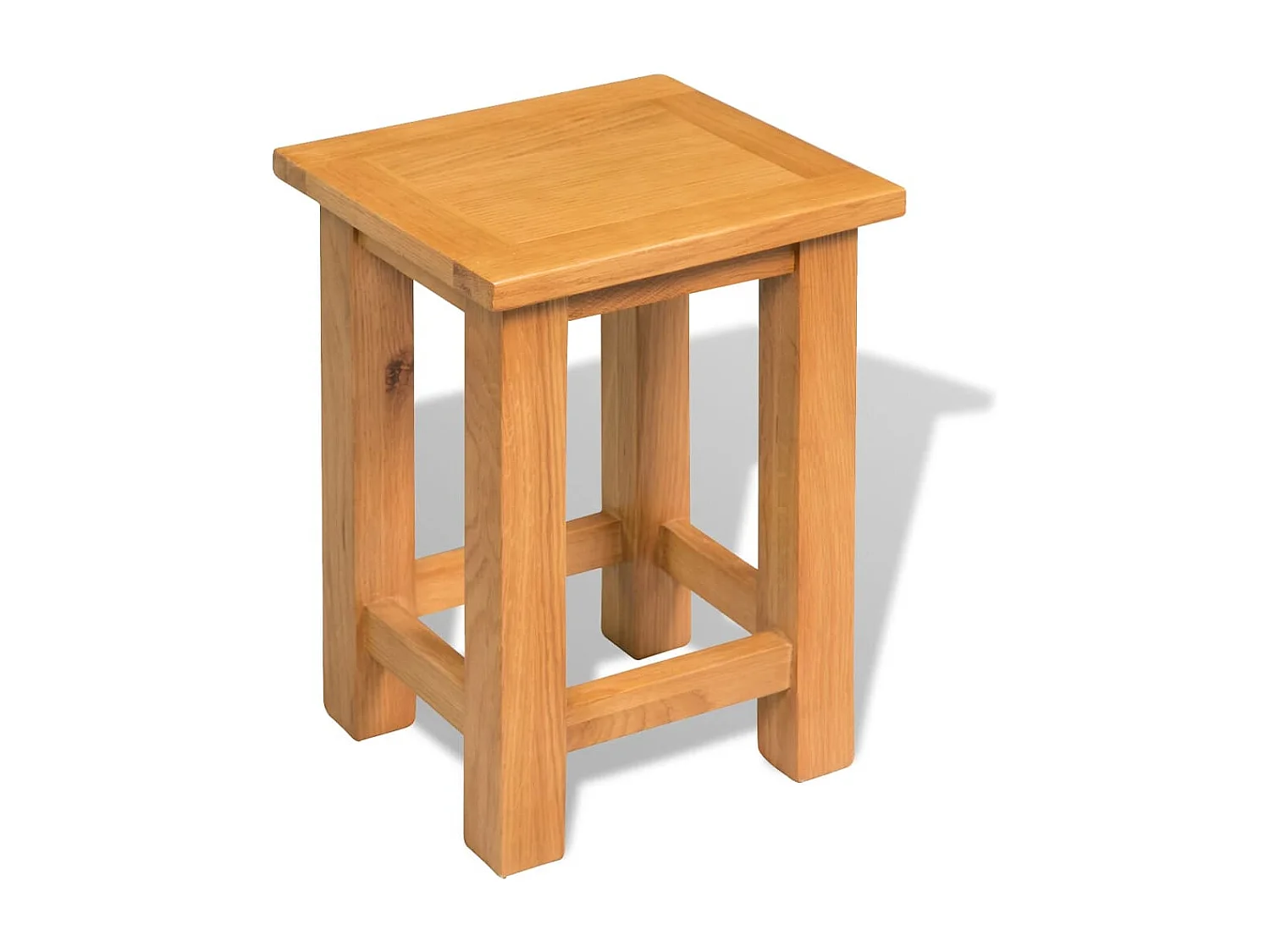 Table d'appoint 27 x 24 x 37 cm Bois de chêne massif