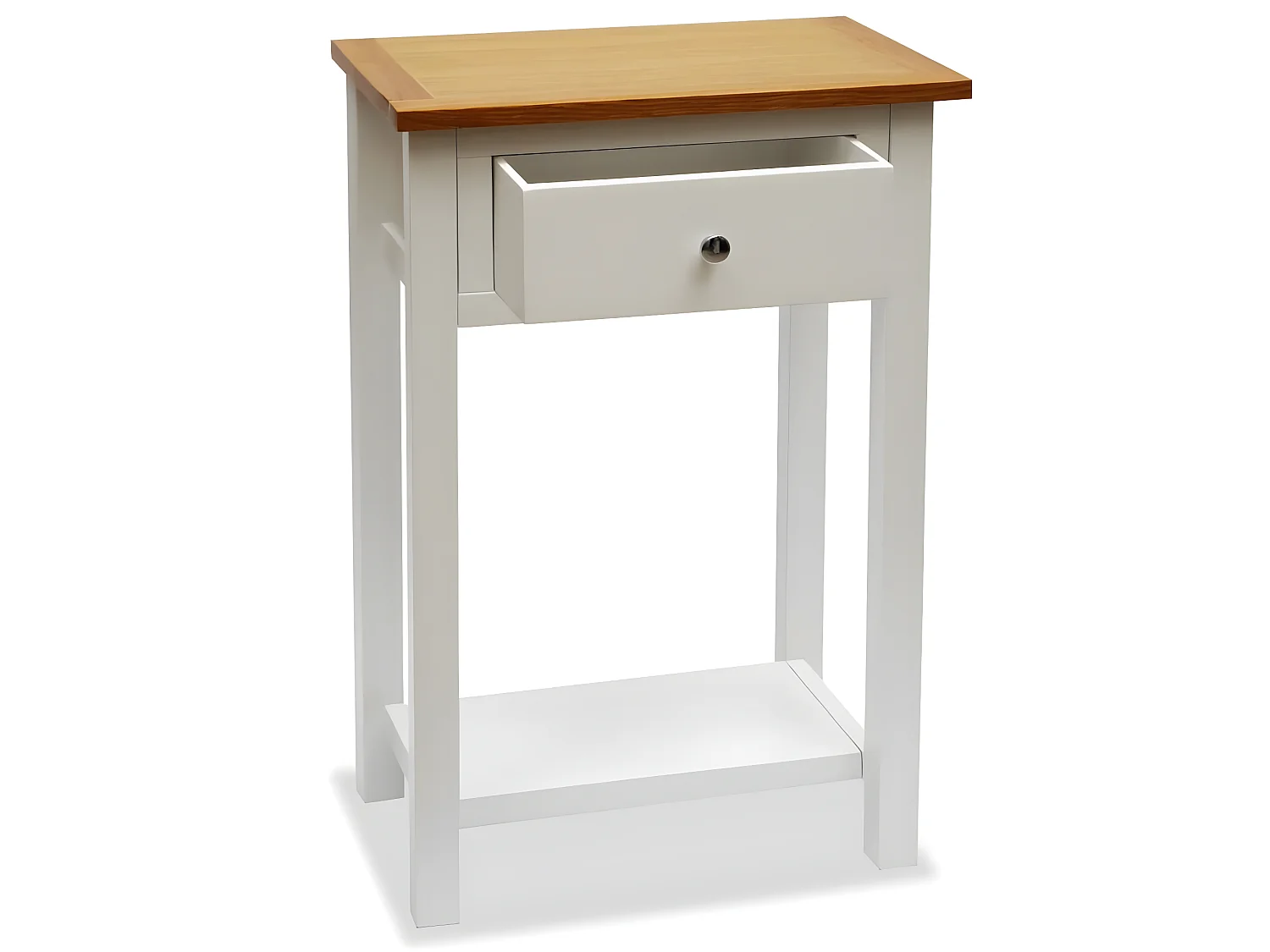 Beistelltisch 50x32x75 cm Massivholz Eiche