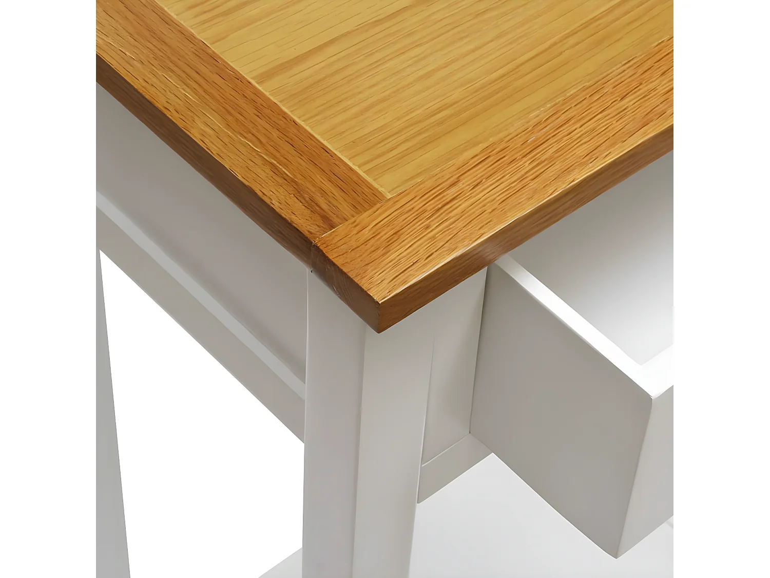 Beistelltisch 50x32x75 cm Massivholz Eiche