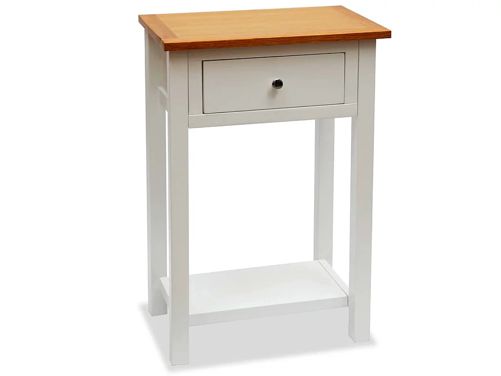 Beistelltisch 50x32x75 cm Massivholz Eiche