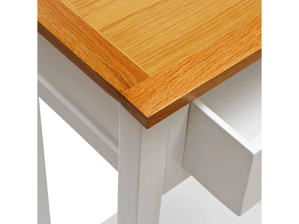 Beistelltisch 50x32x75 cm Massivholz Eiche
