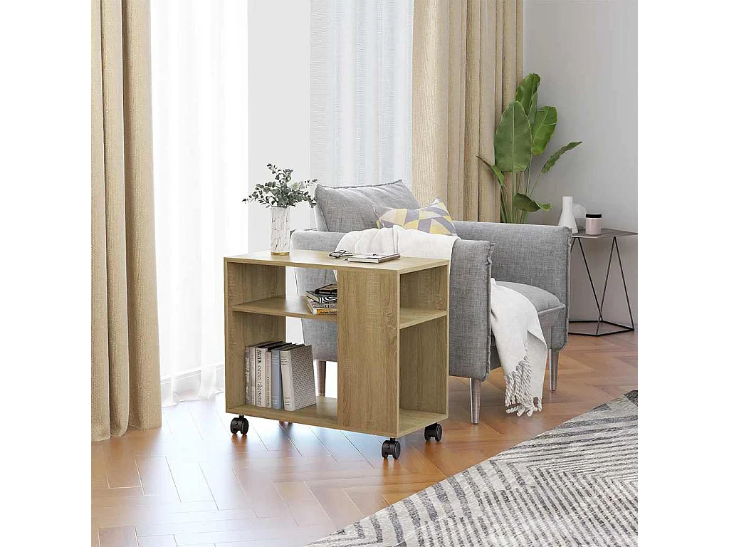 Beistelltisch Sonoma-Eiche 70x35x55 cm Holzwerkstoff