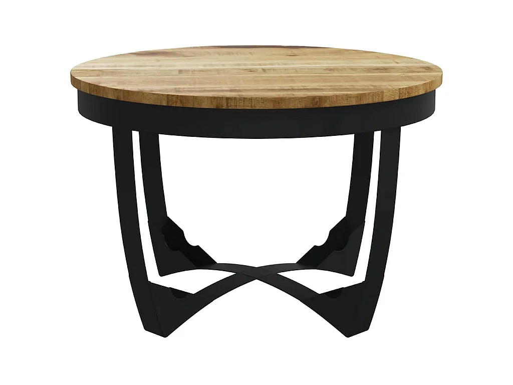 Table basse bois de manguier brut 60x40 cm