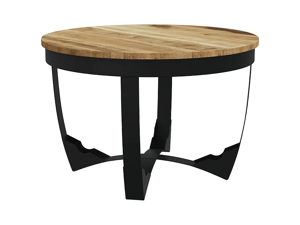 Table basse bois de manguier brut 60x40 cm