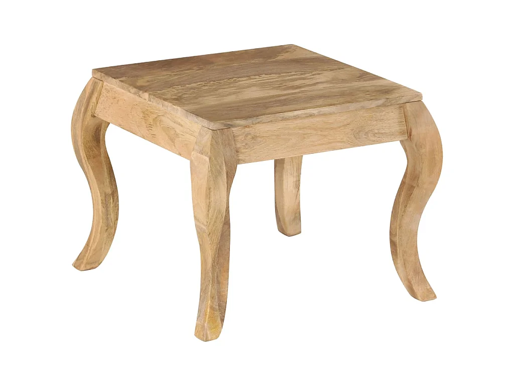 Bijzettafel 45x45x40 cm massief mangohout