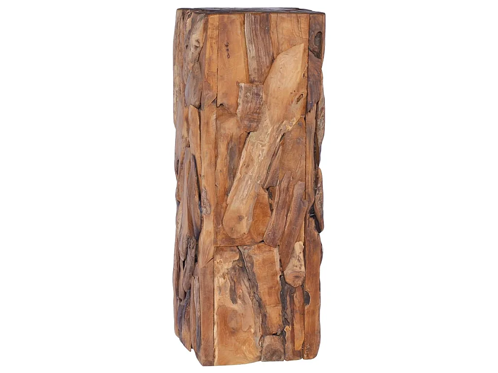 Mesa de apoio 30x30x80 cm madeira de teca maciça