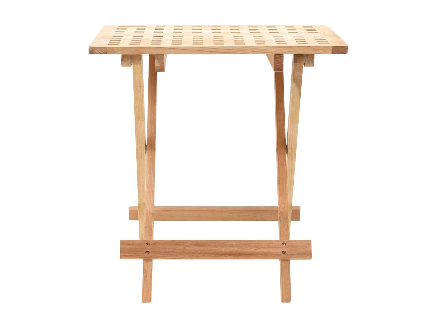 Klappbarer Beistelltisch Walnussholz Massiv 50x50x49 cm