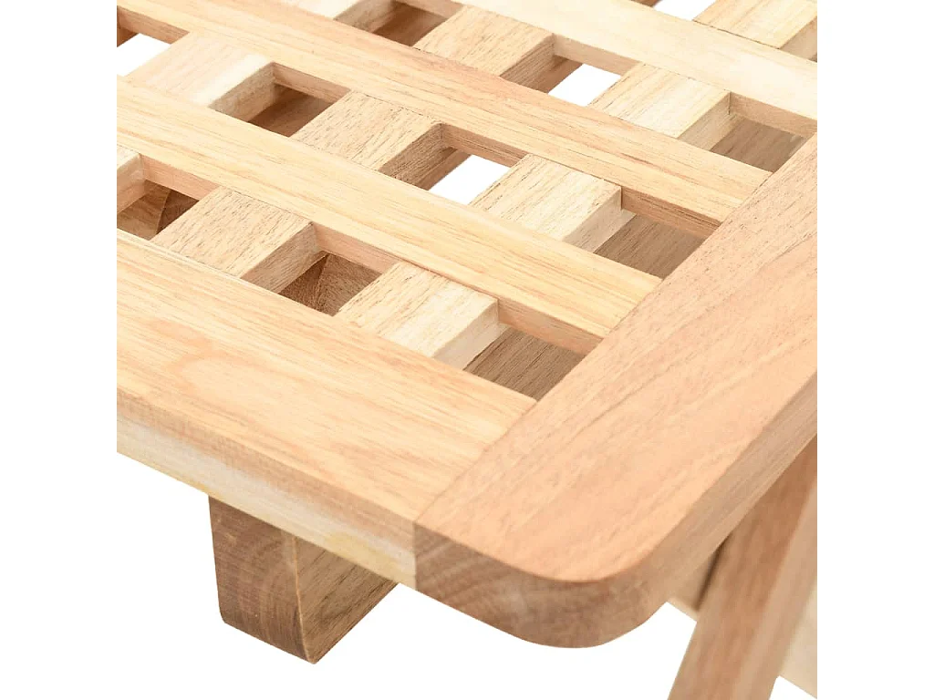 Table d'appoint pliante 50 x 50 x 49 cm Bois de noyer massif