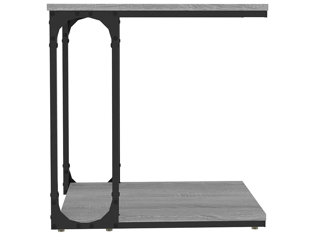 Table d'appoint Sonoma gris 50x35x52 cm Bois d'ingénierie