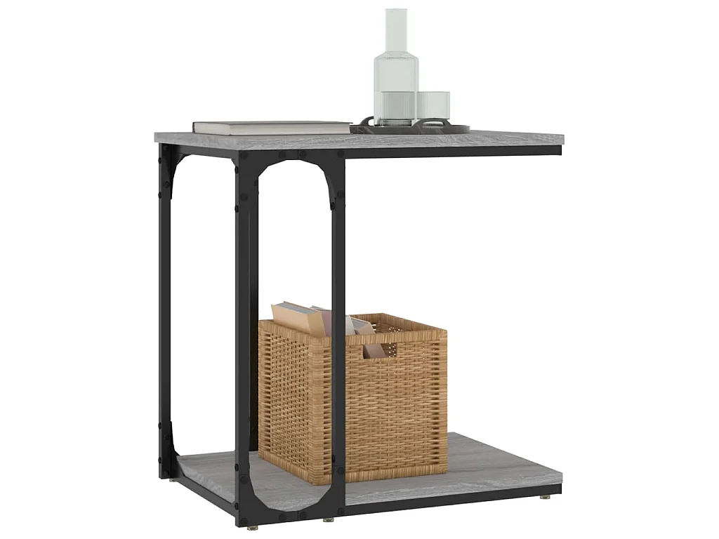 Table d'appoint Sonoma gris 50x35x52 cm Bois d'ingénierie