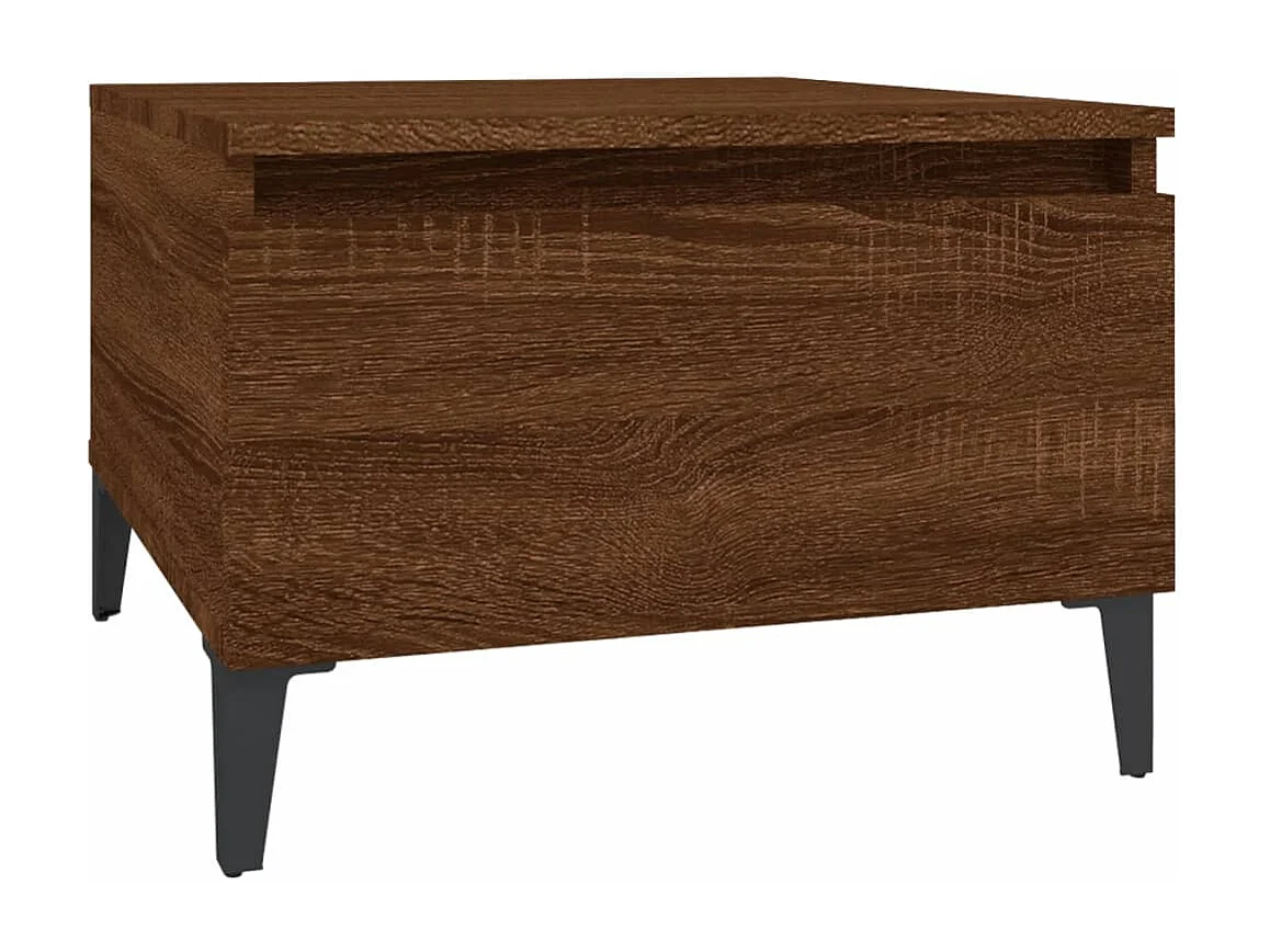 Tables d'appoint 2 pcs Chêne marron 50x46x35 cm Bois ingénierie