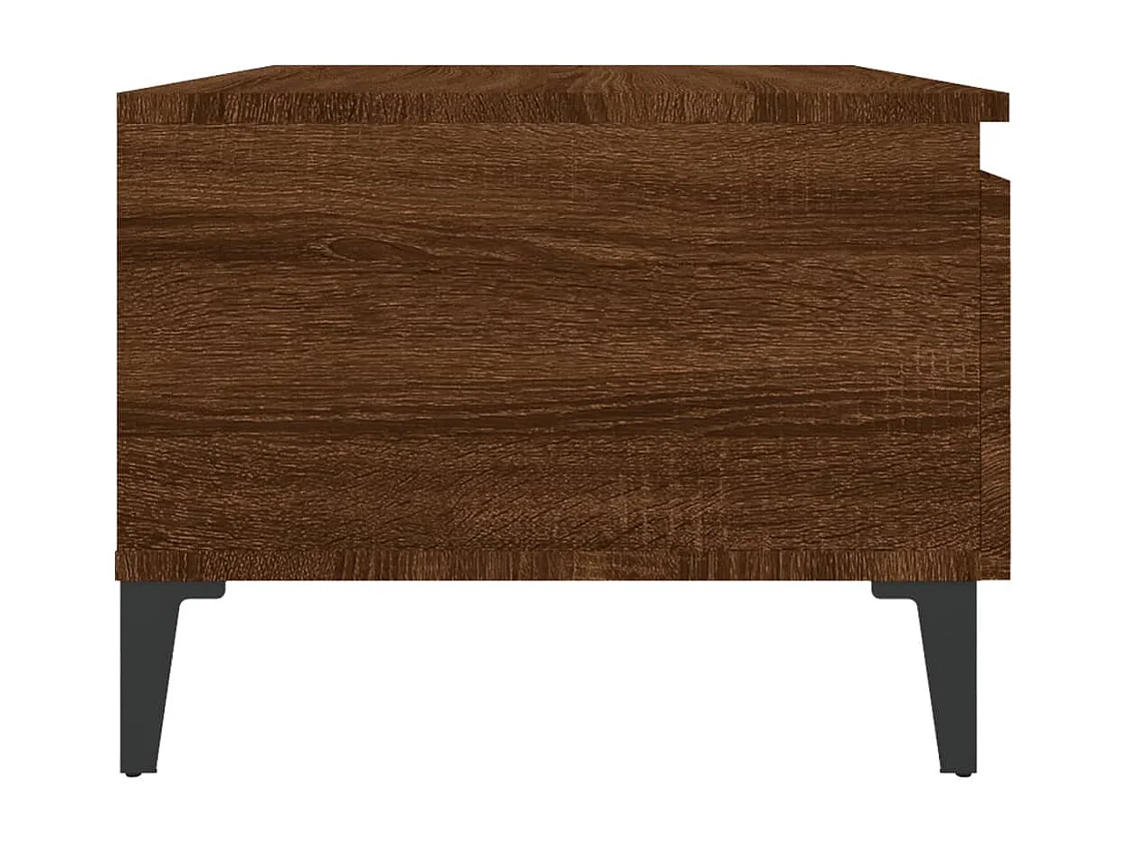 Tables d'appoint 2 pcs Chêne marron 50x46x35 cm Bois ingénierie