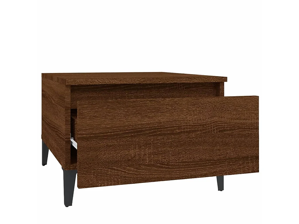 Tavolini 2pz Rovere Marrone 50x46x35cm in Legno Multistrato