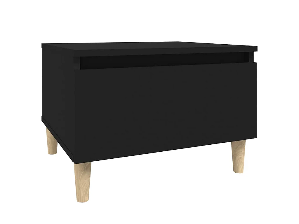 Table d'appoint Noir 50x46x35 cm Bois d'ingénierie