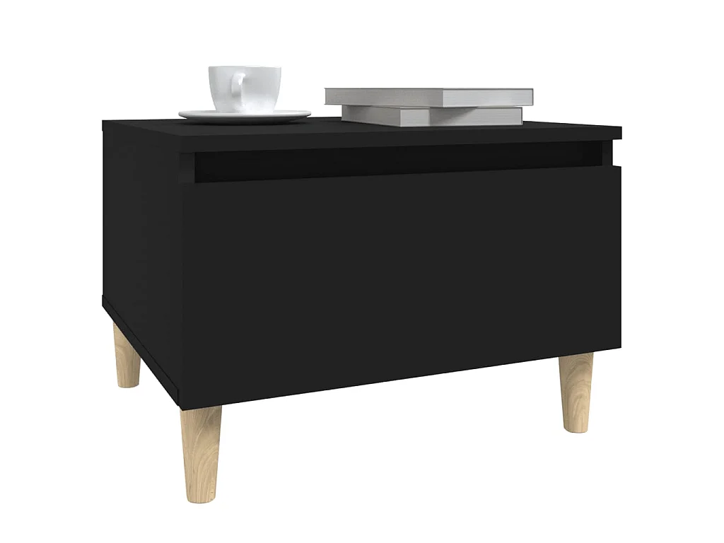 Table d'appoint Noir 50x46x35 cm Bois d'ingénierie