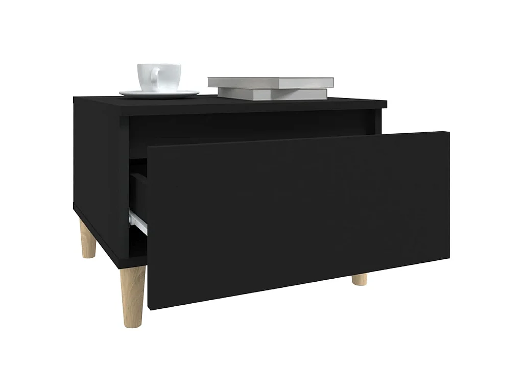 Table d'appoint Noir 50x46x35 cm Bois d'ingénierie