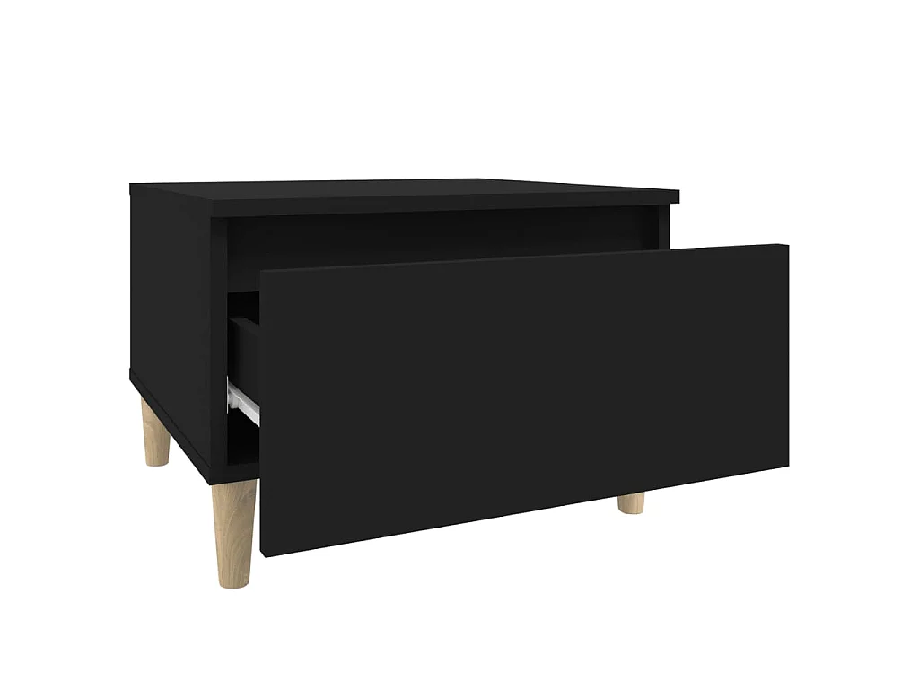 Table d'appoint Noir 50x46x35 cm Bois d'ingénierie