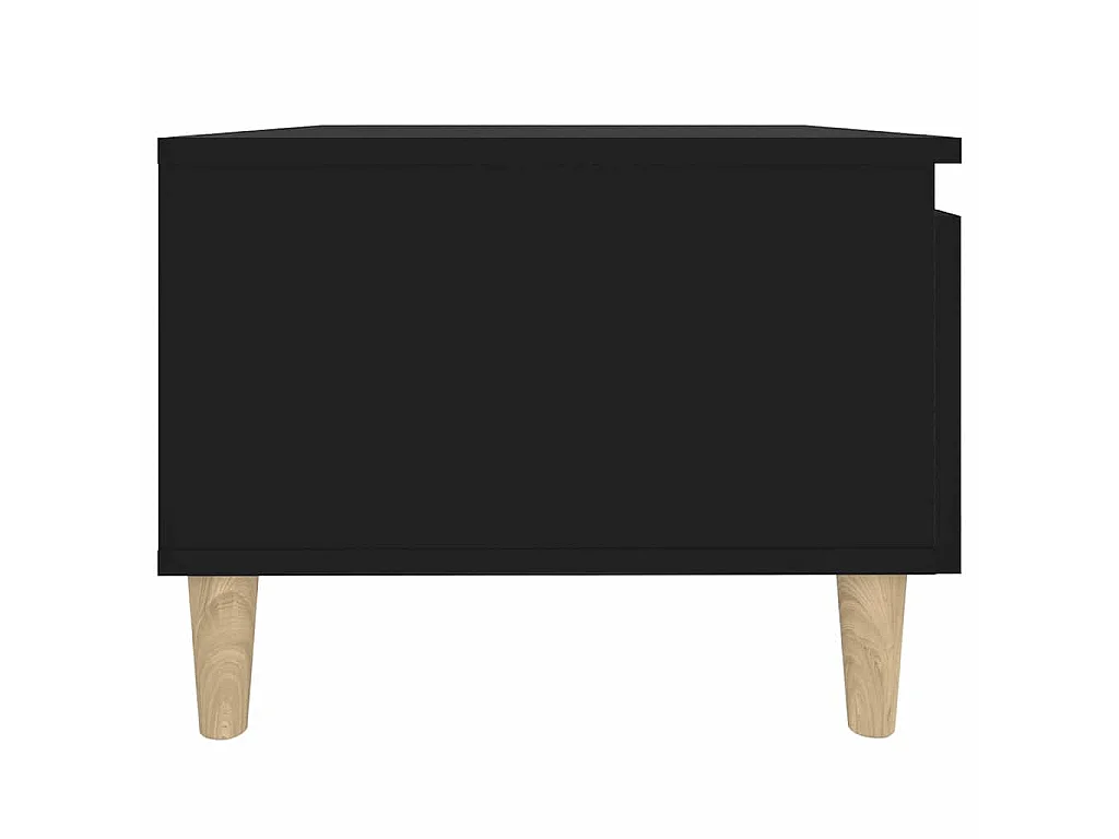 Table d'appoint Noir 50x46x35 cm Bois d'ingénierie