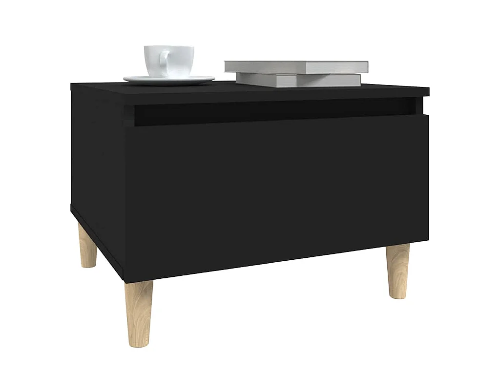 Table d'appoint Noir 50x46x35 cm Bois d'ingénierie