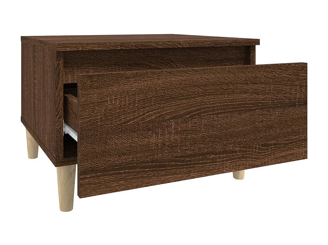 Beistelltisch Braun Eichen-Optik 50x46x35 cm Holzwerkstoff