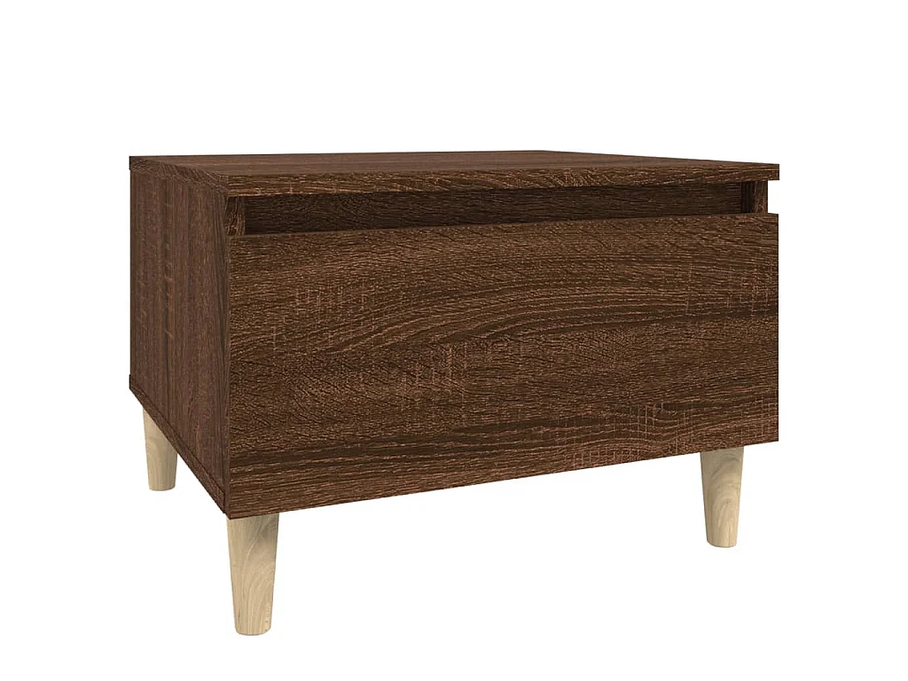 Table d'appoint Chêne marron 50x46x35 cm Bois d'ingénierie