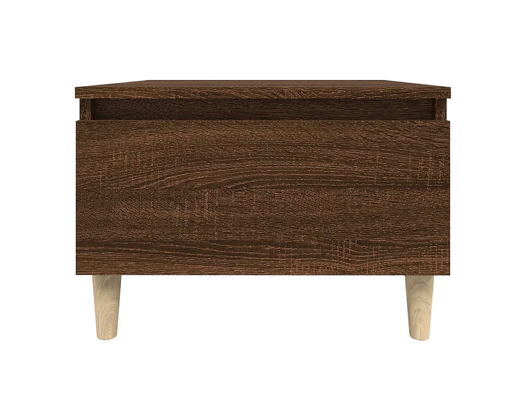 Table d'appoint Chêne marron 50x46x35 cm Bois d'ingénierie