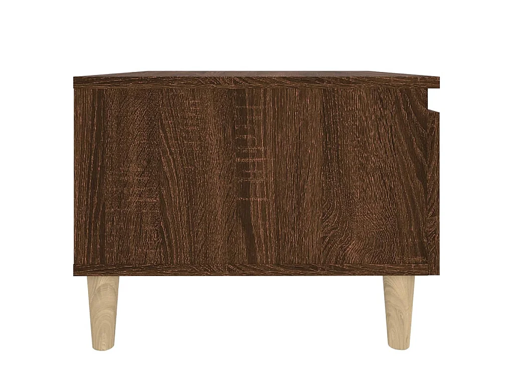 Table d'appoint Chêne marron 50x46x35 cm Bois d'ingénierie